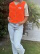 Veste Polaire Sans Manche Orange Flash