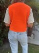 Veste Polaire Sans Manche Orange Flash