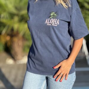 T-shirt Aloha Bleu