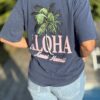 T-shirt Aloha Bleu