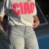 T-shirt Ciao blanc