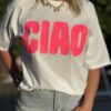 T-shirt Ciao blanc