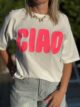 T-shirt Ciao blanc