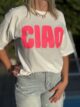 T-shirt Ciao blanc