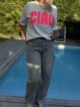 T-shirt Ciao blanc
