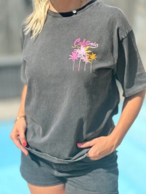 t-shirt california gris